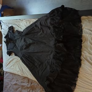 Lip Service long black Victorian steampunk dress size XXl